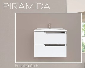 PIRAMIDA EURIDIKA fali függesztett fürdőszobabútor - öntött márvány mosdóval - 65 x 53 x 48 cm