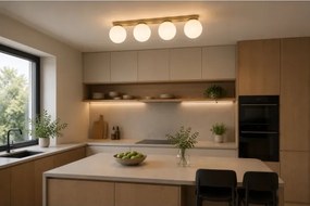 BRILAGI - MILO spotlámpatest 4xE27/60W/230V bézs/arany