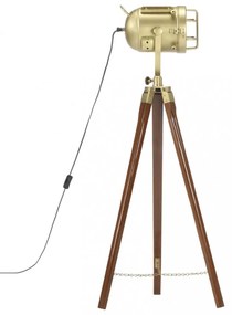 háromlábú tömör mangófa állólámpa 97 cm