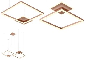 Redo 01-2616 - Dimmelhető LED csillár kábelen SIGUA LED/137W/230V CRI 90 barna