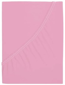 Jersey lepedő mako pamutból LUXORA 180x200 cm rózsaszín
