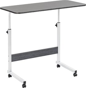 Állítható magasságú laptopasztal 80x40 cm fekete