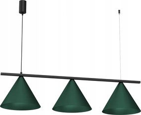 Függőlámpa Capital Black Green 3XGX53