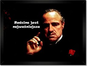 Poszterek keretben 40x30 Keresztapa Idézet A család a legfontosabb