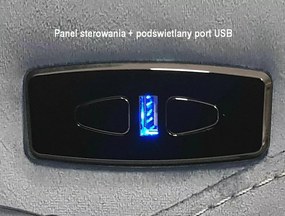 Neptun M dönthető bársony masszázsfotel kék
