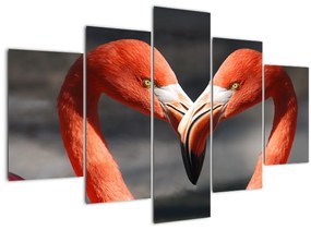 Két szerelmes flamingó képe (150x105 cm)