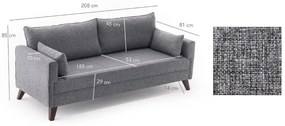 Szürke kanapé 208 cm Bella – Balcab Home