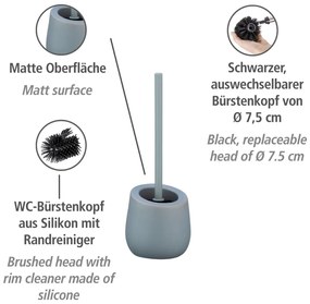 Badi szürke kerámia WC-kefe - Wenko