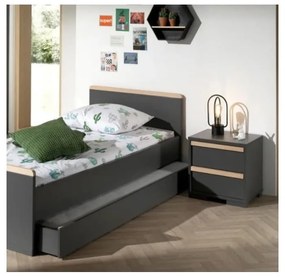 Sötétszürke gyerek éjjeliszekrény London – Vipack