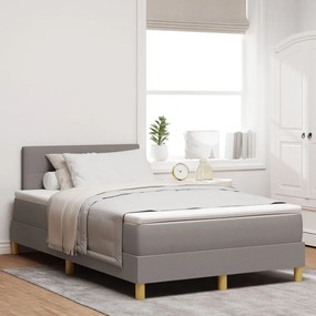 Box Spring Ágy Matraccal Topszínű 120x190 cm Szövet
