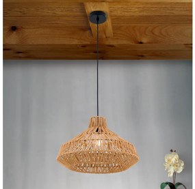 Orion HL 6-1813/1 - Csillár zsinóron BASKET 1xE27/40W/230V átm. 40 cm kender