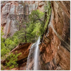 Poszterek 30x30 Gyönyörű vízesés Hegyek