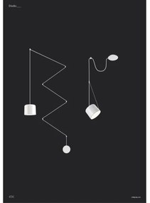 Redo 01-1821 - Csillár zsinóron DODO 1xE27/15W/230V pók fehér