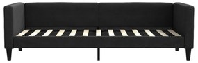 fekete szövet kanapéágy 80 x 200 cm