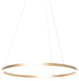 Design gyűrűs függőlámpa arany 80 cm LED-del és fényerőszabályzóval - Anello