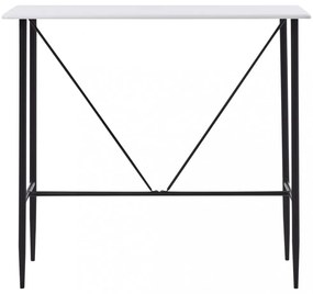 fehér MDF bárasztal 120 x 60 x 110 cm