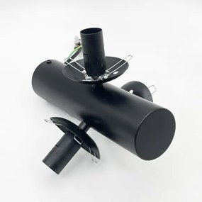 Mennyezeti lámpatest SFERIO 3xE14/5W/230V fekete/füstfekete