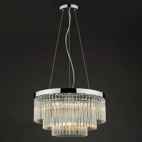 Dar Lighting glamour modern függeszték giovana króm átlátszó dargio0508