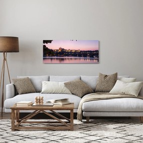 A Prágai vár és a Moldva képe (120x50 cm)