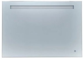 TMP LUX Touch fürdőszobai tükör - LED világítással - érintő kapcsolóval - 80 x 65 cm