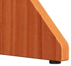 Dohányzóasztal 2 pcs Viaszbarna 46 x 46 x 47 cm Tömör fenyőfa