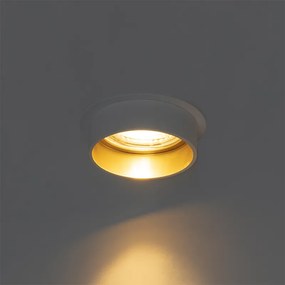 6 darabos modern süllyesztett spotlámpa szett fehér arany belsővel - Insta