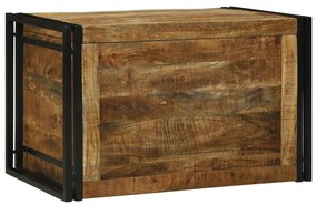 Tárolódoboz - 80 x 50 x 50 cm, Tömör Durva Mangófa