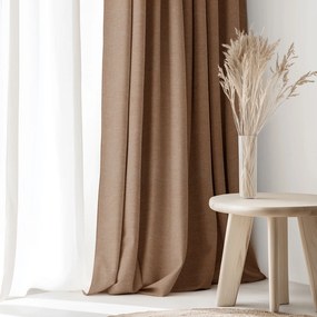 Goldea peru dekoratív drapéria - barna 140x135 cm