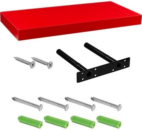 Fali polc STILISTA® Volato 30 cm - piros