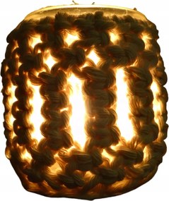 Üveg lampion, makramé, tealight, boho, LSM-10