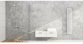 P.M.H. P2W/4 - Fürdőszobai törölközőszárító radiátor PLUTO 406 W 150 cm fehér