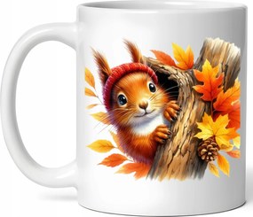 Látványos Bögre Édes Mókus Őszi Hangulat Kerámia Doboz 330ml