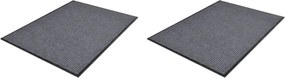 vidaXL 2 db szürke PVC lábtörlő 90 x 60 cm
