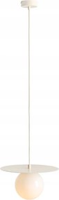 Mennyezeti lámpa, lógó krém gömb az ágy felett hálószobába, nappaliba Loop S