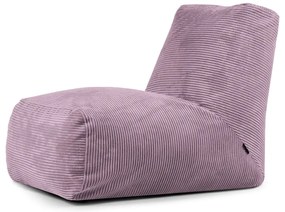 Lila kordbársony babzsákfotel Tube – SLOWDOWN