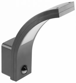 Lámpa Fali lámpa PARIS mozgásérzékelővel ,10W, 900 lm, IP54, AC220-240V, 50/60Hz, fénykibocsátás 140°,hatótávolság 9m,4000K, fekete