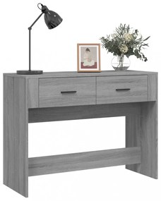 szürke sonoma színű szerelt fa tálalóasztal 100 x 39 x 75 cm