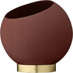 Aytm Globe Fém Virágtartó 17 cm Bordó Arany Alap