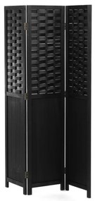 Fekete Tömörfa Paraván. EF-L145 BK