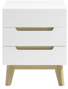 SINIRA fehér éjjeliszekrény