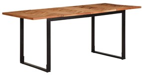 tömör akácfa étkezőasztal 180 x 90 x 75 cm