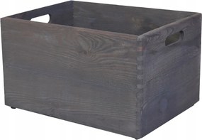 Fa doboz fogantyúkkal fa decoupage doboz ajándék 40x30 Eko