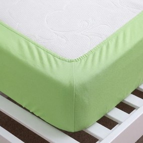 de pat 4Home jersey lepedő zöld, 90 x 200 cm