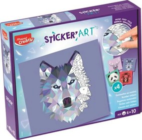 Kreatív matricás készlet, MAPED CREATIV Sticker&#039; Art, állatok (IMAC907055)