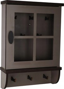 Szekrény, Kulcstartó Doboz 9 szürke-barna, Sok Különböző Minta