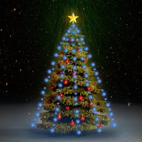 210 LED-es kĂ©k karĂĄcsonyi fĂ©nyhĂĄlĂł 210 cm