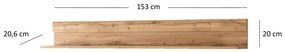 Polc 150 cm Chase (wotan tölgy). 1052828