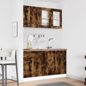 Konyhaszekrény garnitúra 4 pcs Füstölt tölgy 140 x 46 x 81.5 cm
