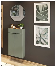 Zöld-natúr színű előszoba bútor Ameca – Germania