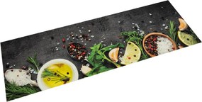 vidaXL mosható fűszermintás bársony konyhaszőnyeg 45 x 150 cm